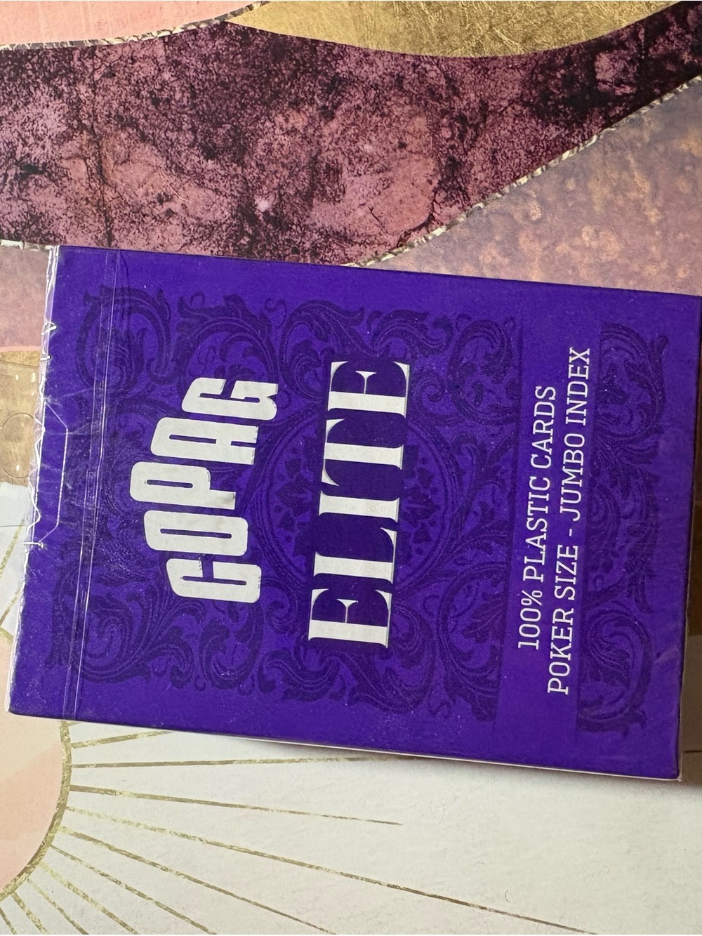 Elite Purple 100% Poker Cards - new Gopag cards